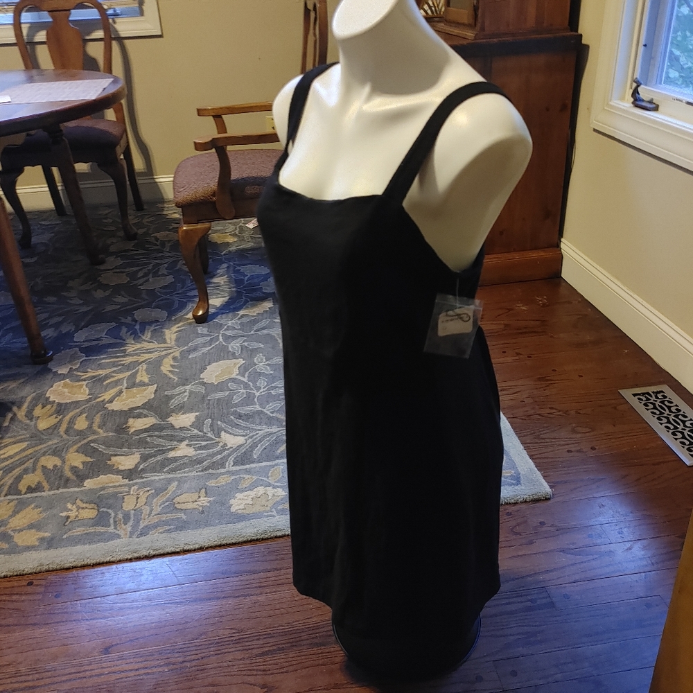 Free People black mini dress Size M NWT